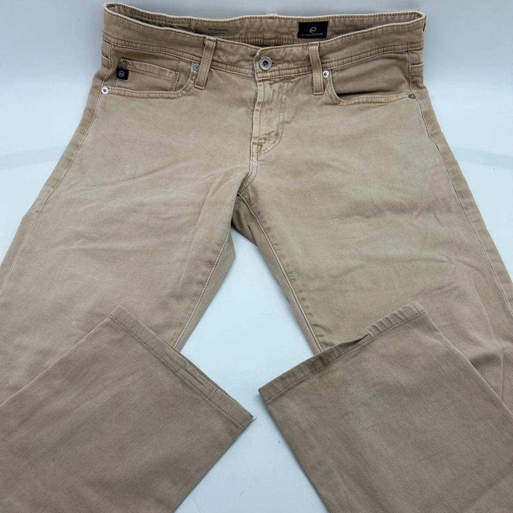 Adriano Goldschmied The Graduate Tailored Leg Mens Size 30x32 Tan Pants